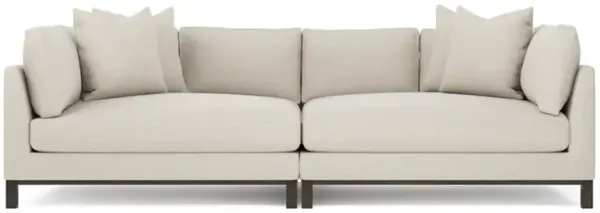 Adelle Biscuit Performance Double Bumper Sectional - 116"