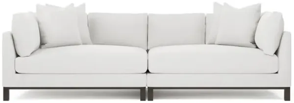 Adelle Sugar Performance Double Bumper Sectional - 116"