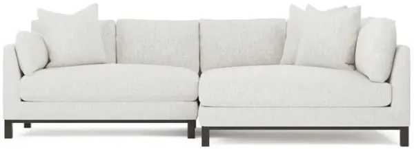 Adelle Heathered Ivory Performance Bumper Sectional - Right Bumper - 116"