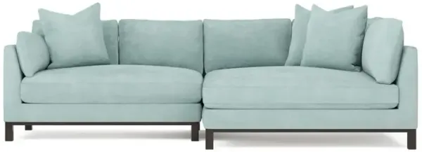 Adelle French Blue Bumper Sectional - Right Bumper - 116"