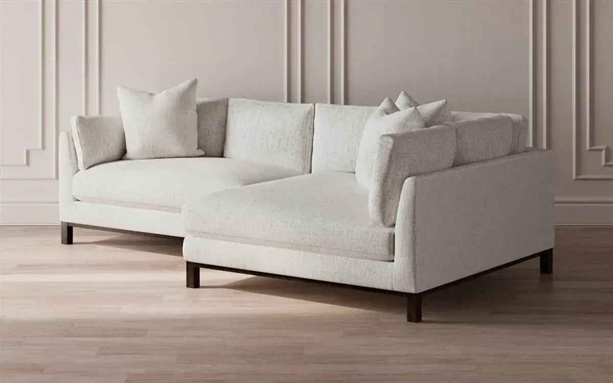 Adelle Vanilla Bumper Sectional - Right Bumper - 116"