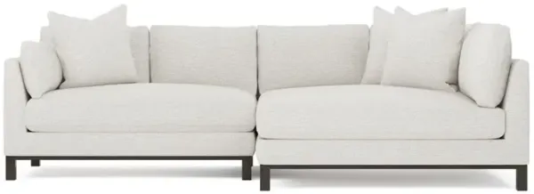 Adelle Ecru Performance Bumper Sectional - Right Bumper - 116"