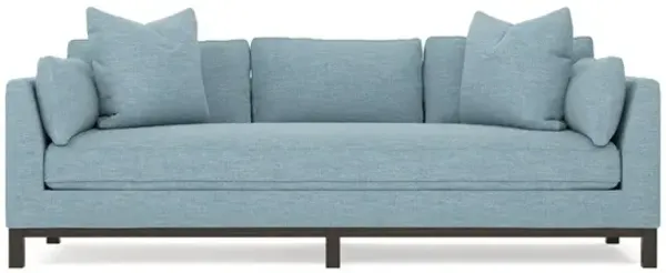 Adelle Eggshell Blue Performance Sofa - 99"