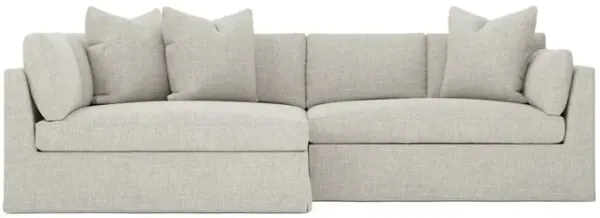 Adelle Fog Slipcovered Bumper Sectional - Left Bumper - 116"