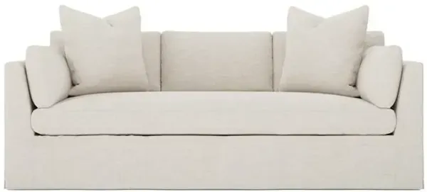 Adelle Sea Salt Performance Slipcovered Sofa - 90"