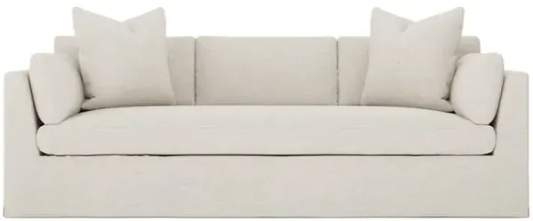 Adelle Sea Salt Performance Slipcovered Sofa - 99"