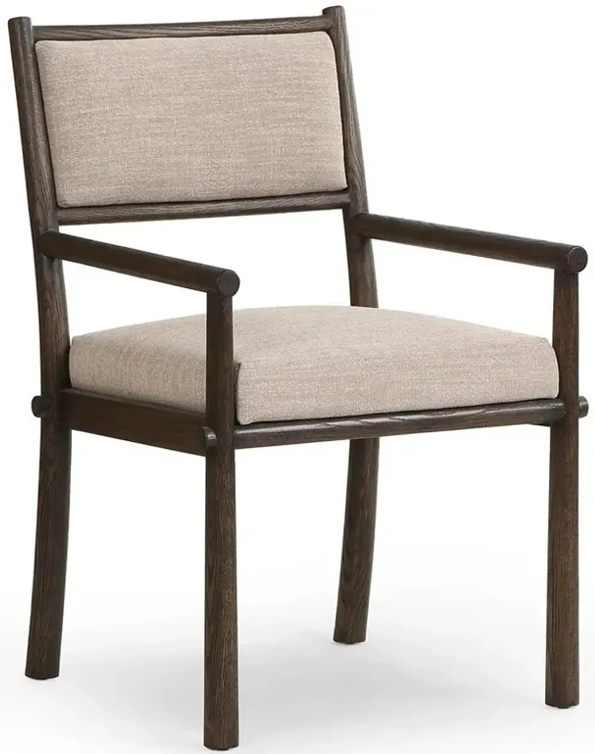 Senan Rustic Lodge Brown Oak Dining Arm Chair