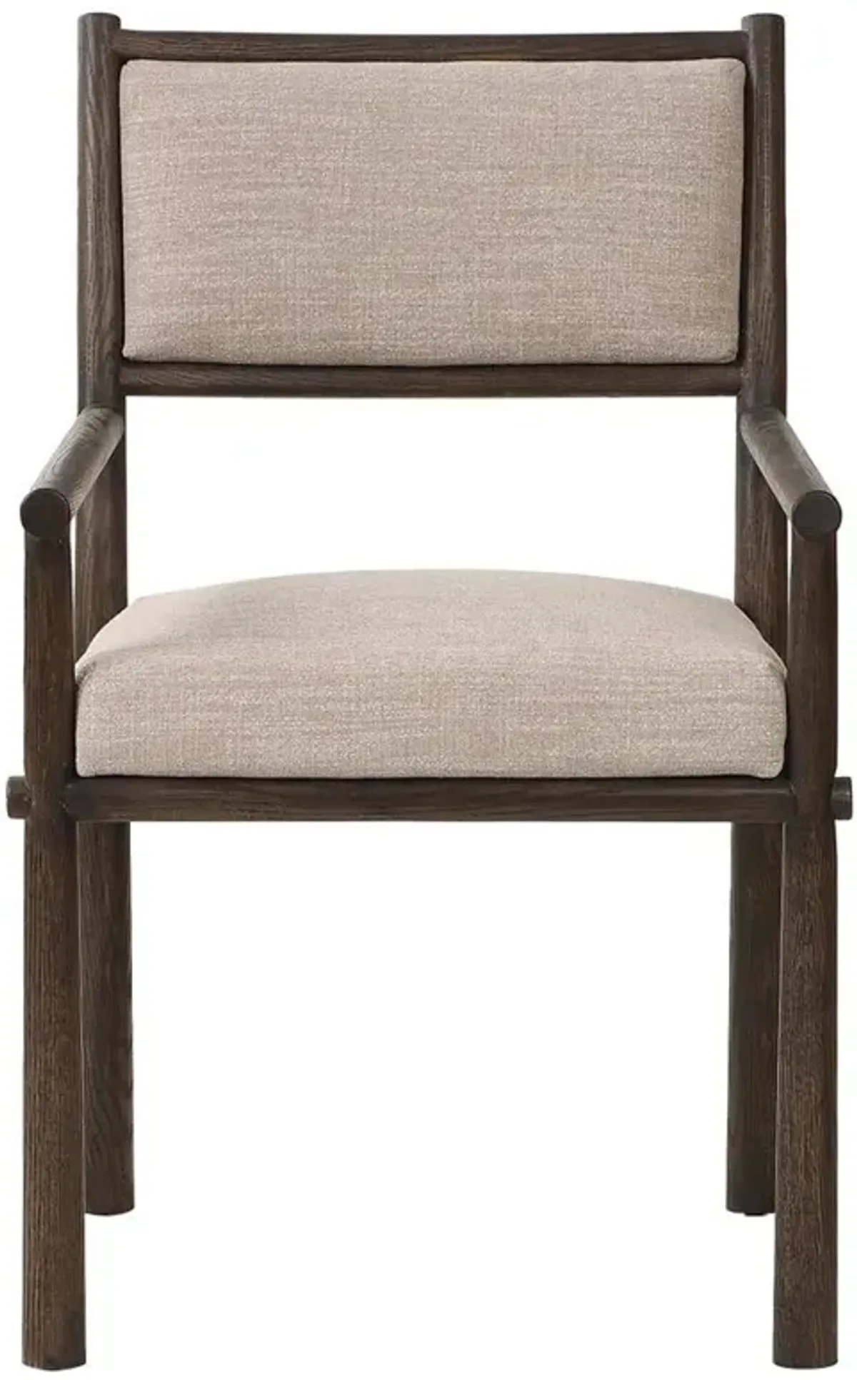 Senan Rustic Lodge Brown Oak Dining Arm Chair