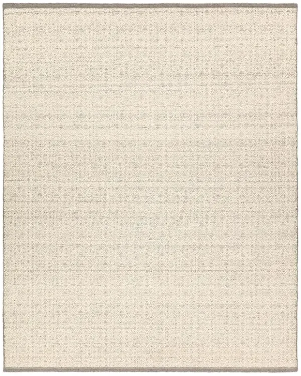 Melina Merwyn Modern Brown Wool Border Solid Rug - 8'x10'