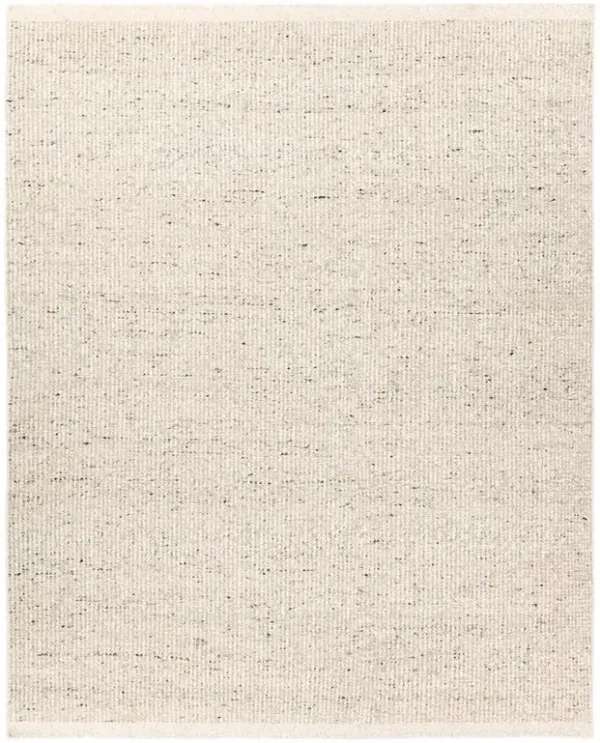 Ria Amagla Modern Beige Wool Solid Rug - Sample