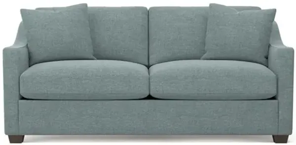Avery Heathered Teal Sofa - 82"