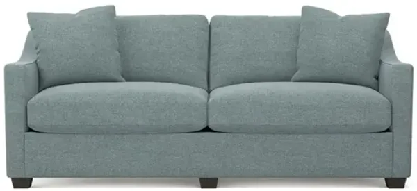 Avery Heathered Teal Sofa - 88"