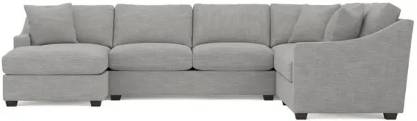 Avery Nickel Performance U-Chaise Sectional - Left Chaise - 145"