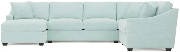 Avery Sea Mint Performance U-Chaise Sectional - Left Chaise - 145"