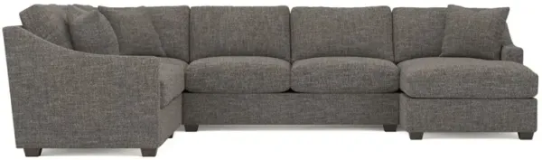 Avery Truffle Performance U-Chaise Sectional - Right Chaise - 145"