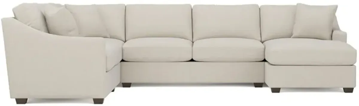 Avery Biscuit Performance U-Chaise Sectional - Right Chaise - 145"