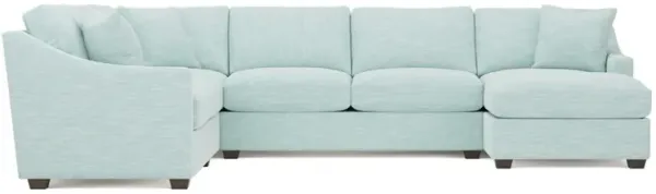 Avery Sea Mint Performance U-Chaise Sectional - Right Chaise - 145"