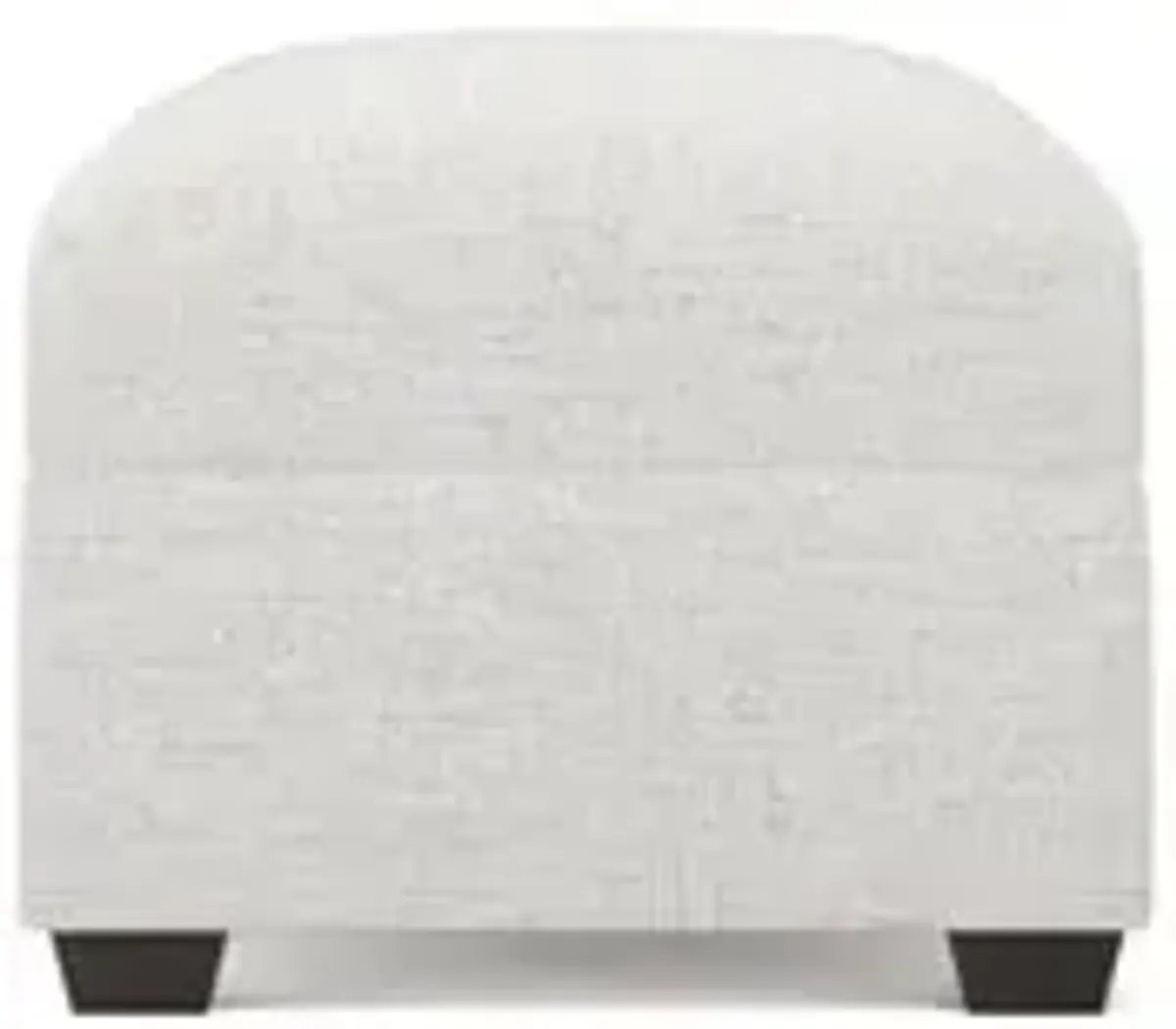 Avery Heathered Ivory Performance Ottoman