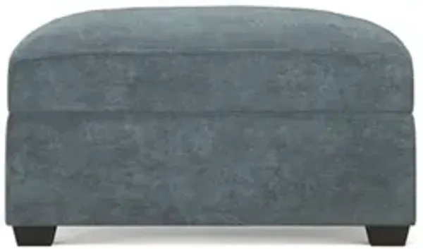 Avery Slate Blue Ottoman