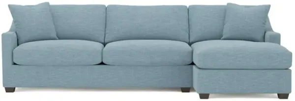 Avery Eggshell Blue Performance Chaise Sectional - Right Chaise - 110"