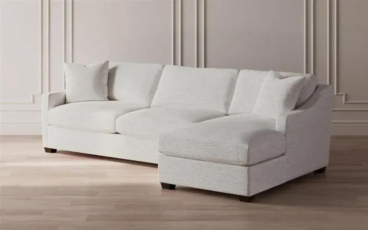 Avery Mist Performance Chaise Sectional - Right Chaise - 110"