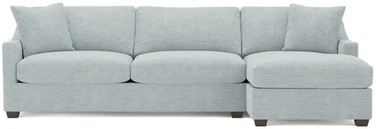 Avery Mist Performance Chaise Sectional - Right Chaise - 110"