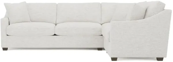 Avery Heathered Ivory Performance Corner Sectional - Left End - 111"