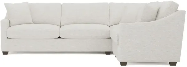 Avery Ecru Performance Corner Sectional - Left End - 111"
