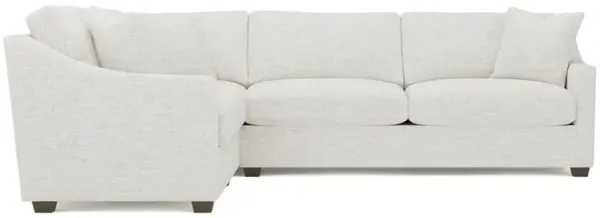 Avery Heathered Ivory Performance Corner Sectional - Right End - 111"