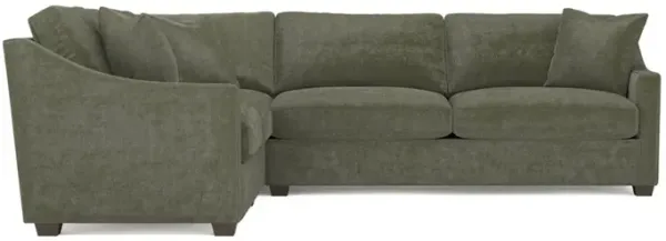 Avery Sage Green Corner Sectional - Right End - 111"