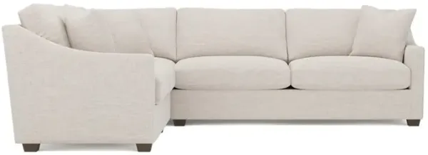 Avery Heathered Cream Performance Corner Sectional - Right End - 111"