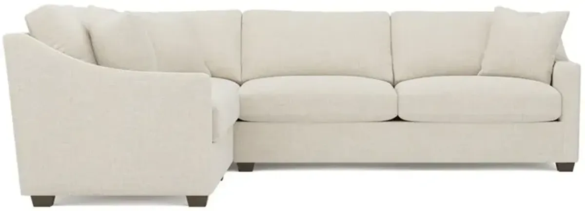 Avery Vanilla Corner Sectional - Right End - 111"