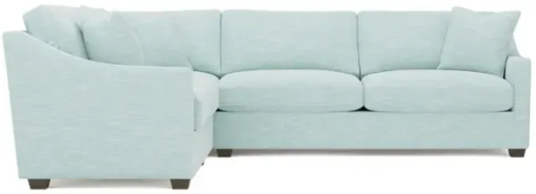 Avery Sea Mint Performance Corner Sectional - Right End - 111"