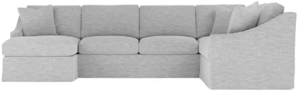 Avery Frost Performance Slipcovered U-Chaise Sectional - Left Chaise - 145"
