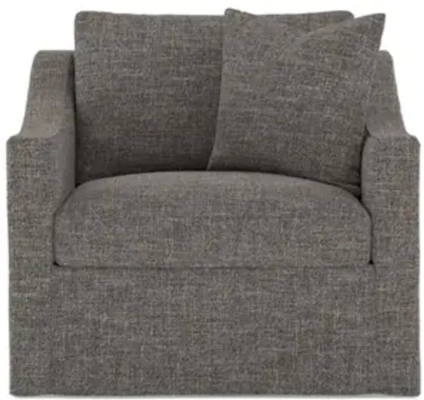 Avery Truffle Performance Slipcovered Chair