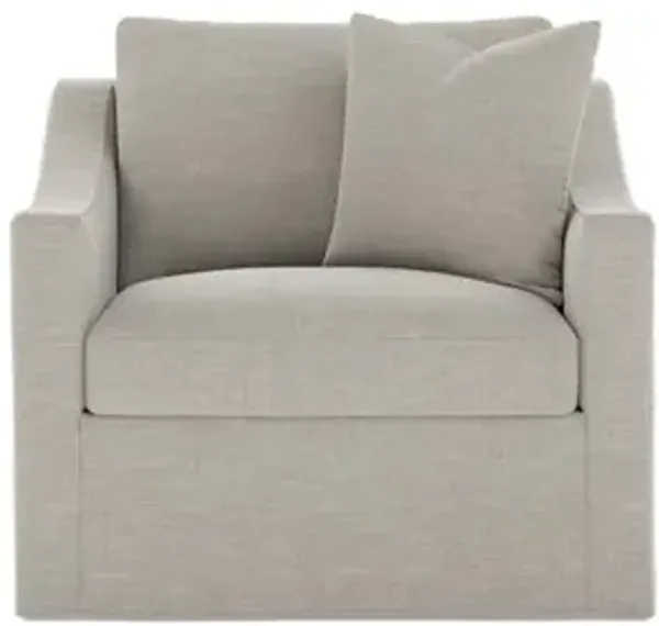 Avery Dove Performance Slipcovered Chair