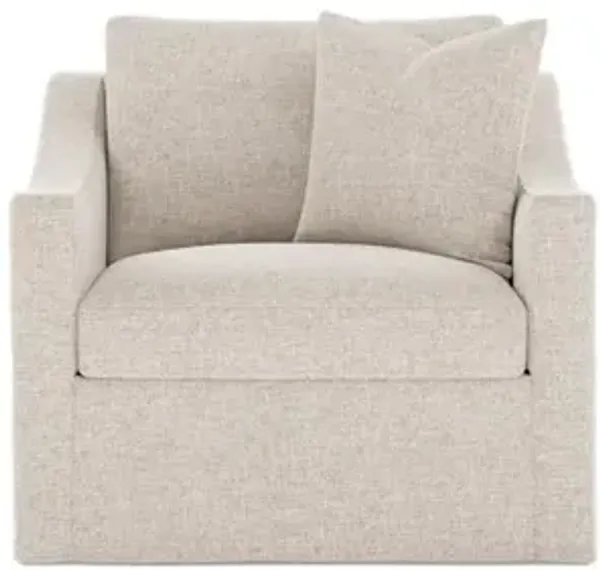 Avery Straw Performance Slipcovered Chair