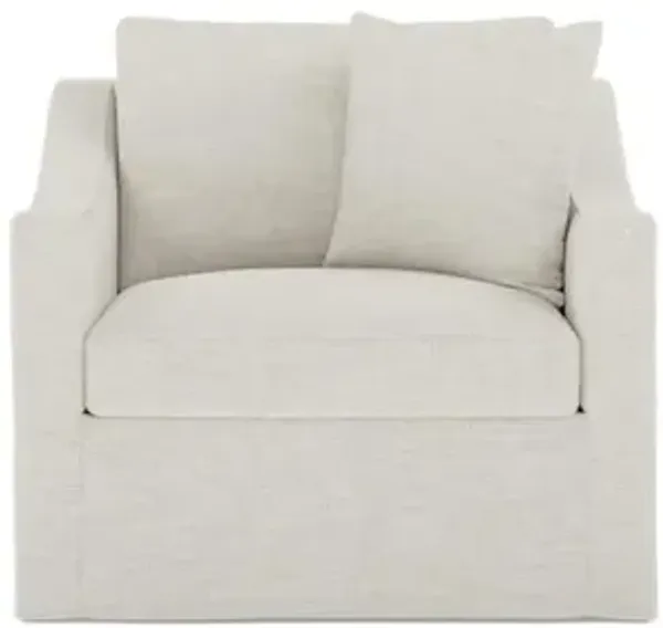 Avery Sea Salt Performance Slipcovered Chair