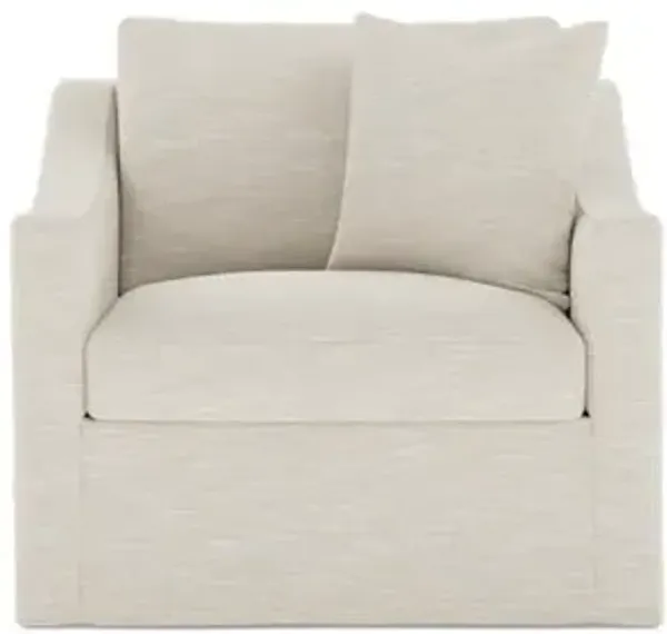 Avery Sand Dollar Performance Slipcovered Chair