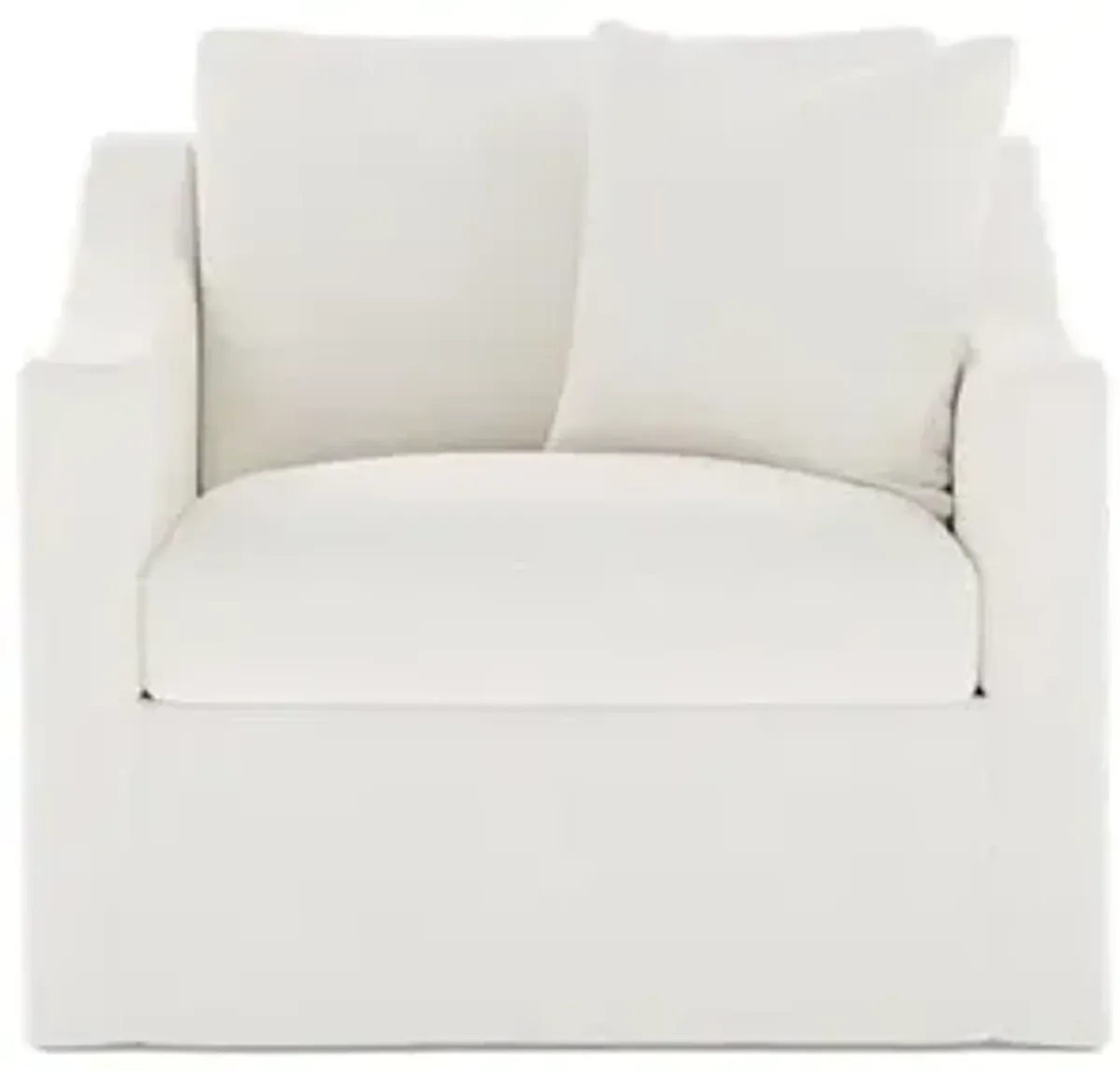 Avery Canvas Performance Slipcovered Chair