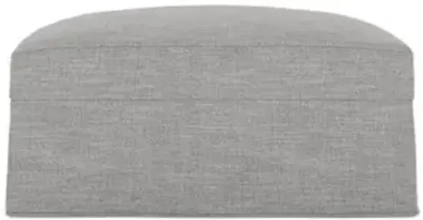 Avery Nickel Performance Slipcovered Ottoman