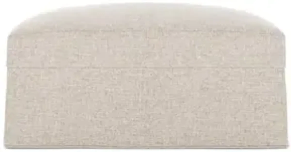 Avery Straw Performance Slipcovered Ottoman