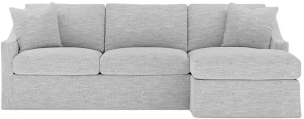 Avery Frost Performance Slipcovered Chaise Sectional - Right Chaise - 110"