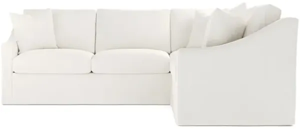 Avery Canvas Performance Slipcovered Corner Sectional - Left End - 111"