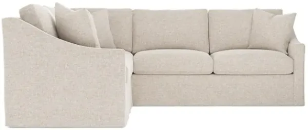 Avery Straw Performance Slipcovered Corner Sectional - Right End - 111"
