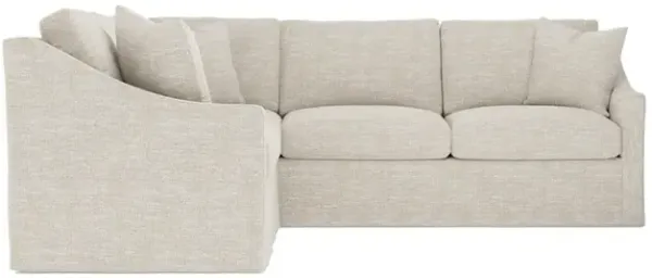 Avery Dune Performance Slipcovered Corner Sectional - Right End - 111"