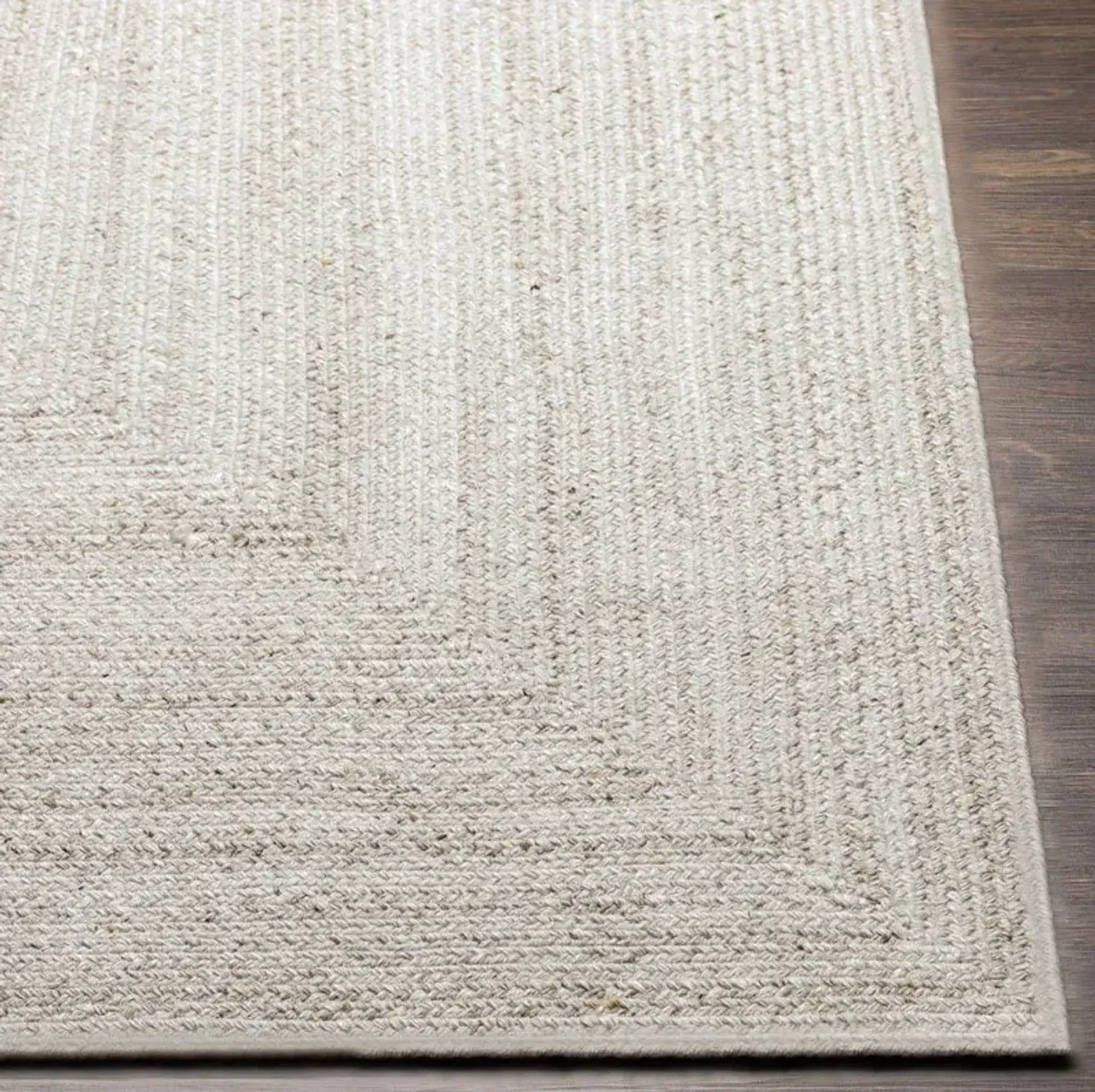 Ali Modern Classic Light Grey Textured Solid Rug - Sample