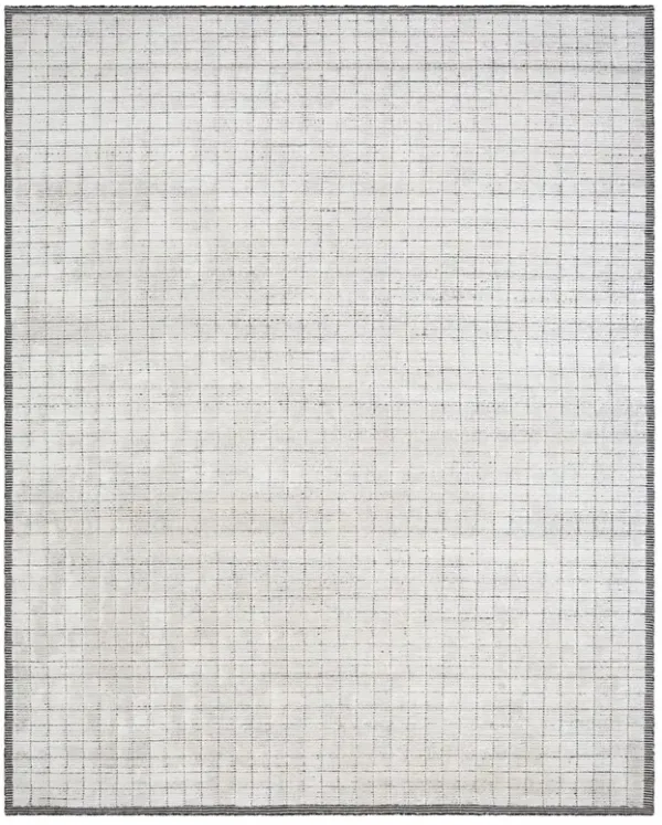 Machi Modern Classic Grey Patterned Rug - Sample