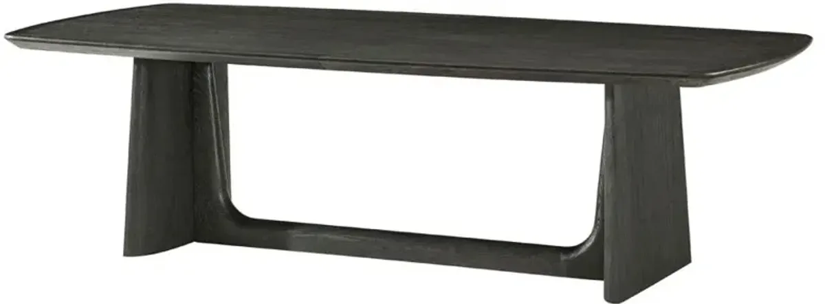 Nell Modern Charcoal Oak Extendable Dining Table - 98-134"