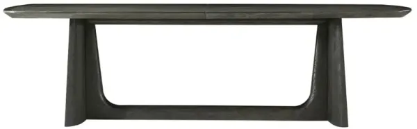 Nell Modern Charcoal Oak Extendable Dining Table - 98-134"